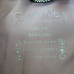 Calvin Klein Performance Womens M Premium Down Puffer Vest Pink Ribbed Sides Photo 2
