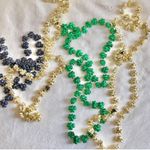 green, blue and gold metallic shiny game day beads Green Photo 2