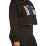 BP  Living It Up Graphic Crop Black Hoodie Plus Size 3X NWT Photo 1