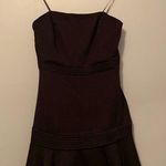 DO+BE Black Strapless Zipper Back Flowy Bottom Sweetheart Mini Tube Dress Photo 0