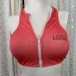 Loco Boutique Hawaii Removable Pads Zip Up Racerback Swim Vest Bikini Top S Photo 1