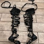 Over The Knee Gladiator Sandals Summer Boots Buckle Strap Tight High Sandals Boots Black Size 6 Photo 7