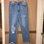 Gogo Jeans Distressed Straight Leg Mom Jeans Light Wash Juniors 9 Photo 1