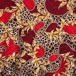 JM Collection Leopard‎ Print Blouse Red Medium Petite Photo 3