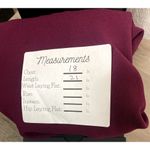 ZARA Ruched Crop Side Tie Blouse Key Hole Button Back 3/4 Sleeves XS Burgundy Photo 7