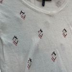 White House | Black Market Sequin Sweater V-Neck Long Sleeve Top XS Photo 5