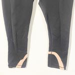 Lululemon Size 4 Black Peach Stripe Zip Pocket Cropped Leggings Photo 1