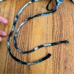 Soma Blue Black Tie Dye Ruched Drawstring Tie Asymmetrical Boho Maxi Tank Dress Photo 11