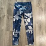 Noli  Guerra Hi-Rise‎ Blue Metallic Camouflage Yoga Compression Leggings Medium Photo 2