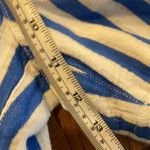 J.Crew white blue striped linen blend paperbag shorts M Size M Photo 5