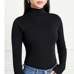 Hill House Mock Neck Long Sleeve Black Bodysuit Size XL X-Large Photo 3