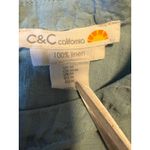 C&C California Linen Button Back Top Shirt Blue M classic boho cottagecore Y2K Photo 2