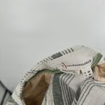 Anthropologie By  Beachgoer High Waisted Shorts Linen Blend Green Stripe Size 4P Photo 6