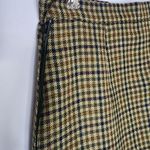 Blarney Woollen Mills Pure Wool Houndstooth Skirt Ireland NWT Brown Size 8 Photo 1