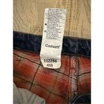 Carhartt Carat straight leg Jeans Flannel lined Denim Jeans. Size 10 X 30 Photo 2