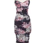 Emerald Sundae Floral Mesh Midi Dress Photo 0