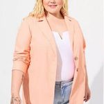 Torrid  NWT Linen Longline Button Front Blazer- Size 3X Photo 0