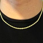 Gold Chain Rope Chain 18in 3mm Photo 0