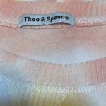 Theo & Spence sweatshirt womens creamsicle stripe top nwt Sz large Yellow Photo 5
