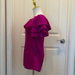 She & Sky Magenta Off-Shoulder Ruffle Romper in Size Large Photo 2