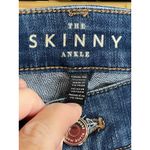 White House | Black Market The Skinny Ankle Jeans Distressed Dark Wash. Size 8P` Photo 3