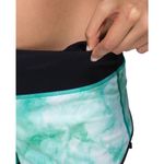 Lululemon  | Size 8 | Run Speed Short Spray Dye White Blue Tropics / Black Photo 4