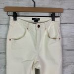 Universal Standard  Seine High Rise Skinny Jeans Size 0 White Photo 2