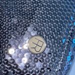 Felix Ray New York Gray Silver Shiny Sequin Clutch Bag With Bow Detail Photo 8