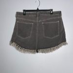 Celebrity Pink Washed Out Black Frayed Fringed Hem Mini Skirt Pockets 15/32 Photo 3