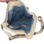 Cole Haan  Village Grommet Off White Leather Studded Hobo Shoulder Bag *RARE Photo 6