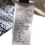 Splendid  Halter Striped Scoop Neck Tie Back Tankini Top Size Small White Blue Photo 5