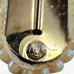 Vintage 60s JR USA Pearl Beaded Evening Clutch Gold Frame Bridal Cocktail Bag White Photo 7