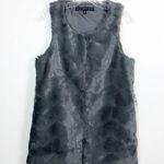 HYFVE Faux Fur Vest Grey Size Medium Photo 0