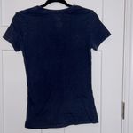 NFL Navy Metallic Short Sleeve Crew Neck Chicago Bears Tee Photo 1