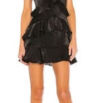 Revolve  Eva Mini Dress in Noir (Black) House of Harlow 1960 Size: Medium Photo 0