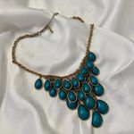 Early 2000's Layered Bib Statement Necklace Gold Photo 2