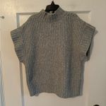 Pink Rose  Gray Light Weight Knit Sweater Vest Size M Photo 4