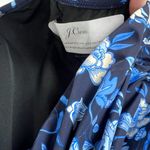 J.Crew NWT  Ruched One-Shoulder One-Piece Swimsuit Midnight-Blue Floral Size 24 Photo 4