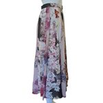 Anthropologie Varun Bahl Flowerful Floral Chiffon Midi Skirt Size Medium Photo 3