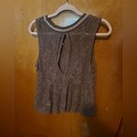 Free People  brown lace sleeveless top size small Photo 2