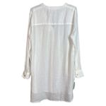 Sigrid Olsen 🆕 White Linen Button Up Shirt Photo 2