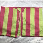 Ulta Beauty 2 in 1 Travel Tote Beach Bag Picnic Mat Pink and Green Striped NTW Photo 7