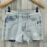 Old Navy OG Short Denim Shorts Womens 2 Acid Wash 3" Inseam Slim Pockets NEW Photo 1