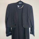 Karen Millen Vintage Karen Miller Maxi Dress Formal w Jacket Rhinestone Trimmed Sz 18 Photo 4