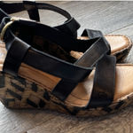 BORN Sudo Wedge Sandals‎ Size 10 Leather Straps NWOT Slingback shoes Black Shoe Photo 0