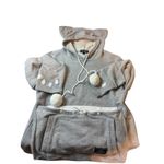 UNIHABITAT AT712A27 Gray Cat Dog Carrier Hoodie Medium Stomach Pocket Photo 0