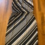 White House | Black Market  dress. Size 00 black white tan stripe sleeveles… Photo 1
