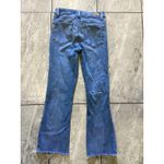 Paige Jeans Womens 26 Blue Rory Crop Flare Distressed Raw Hem High Rise Denim Photo 3