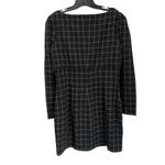 H:ours Revolve | NWT  Long Sleeve Plaid Black And White Mini Dress Size L Photo 2