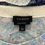 Talbots AUDREY 100%CASHMERE SWEATER - CALICO PAISLEY Sz Large Photo 9